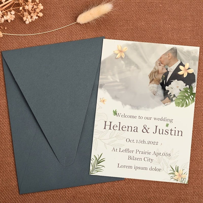 Customized Acrylic Wedding Invitation Style 4 With Picture And Text - Image 5