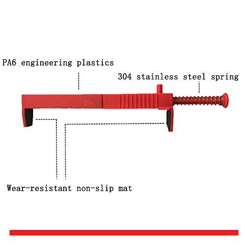 Tom tool LXQ 7.9-9.4 Inch extended upgrade Brick Line Clips Line Runners Sold In Pairs,Red - Image 3