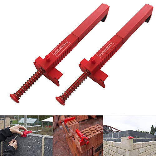 Tom tool LXQ 7.9-9.4 Inch extended upgrade Brick Line Clips Line Runners Sold In Pairs,Red - Image 2