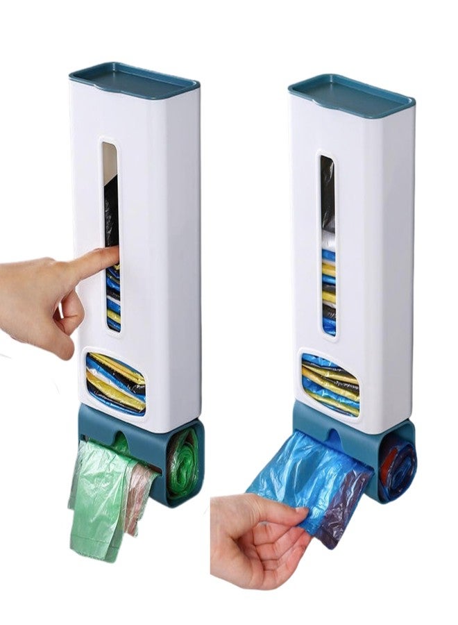 AMIQUS Garbage Bag Storage Box with Roll Dispenser No Drill Wall Mounted Plastic Trash Bag Organizer for Kitchen Bathroom Office Home Use 1 Pc Pack Wall Fixing Free Easy Install Storage Organizer Pack - Image 1