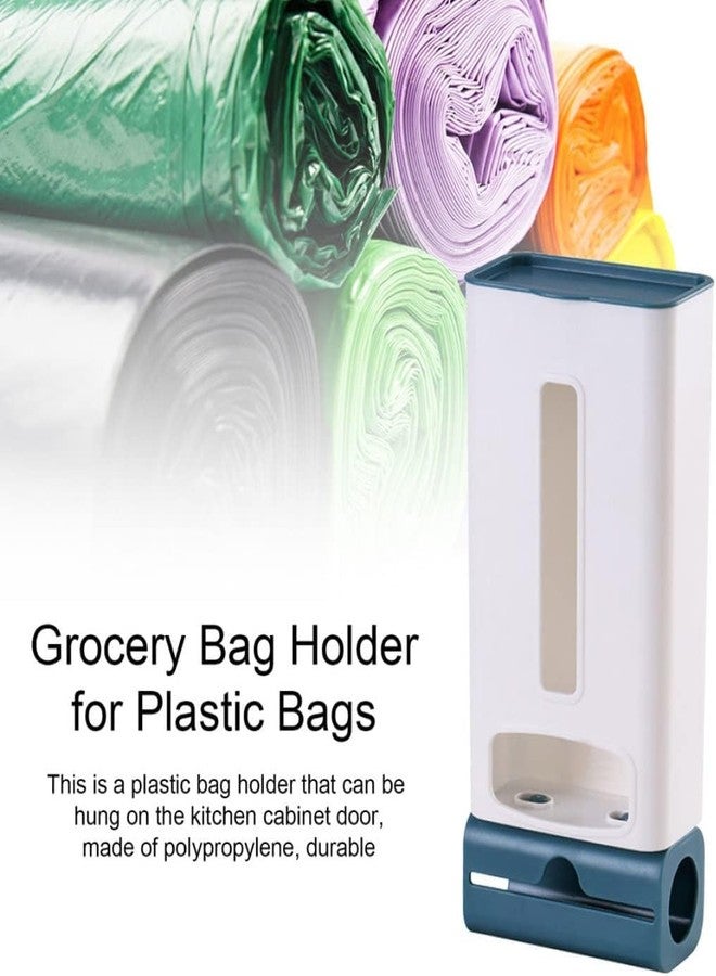 AMIQUS Garbage Bag Storage Box with Roll Dispenser No Drill Wall Mounted Plastic Trash Bag Organizer for Kitchen Bathroom Office Home Use 1 Pc Pack Wall Fixing Free Easy Install Storage Organizer Pack - Image 4