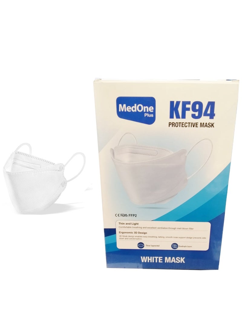 MedOne عبوة من 50 قناع وجه KF94 للاستخدام مرة واحدة للبالغين عبوة واحدة  - Image 1