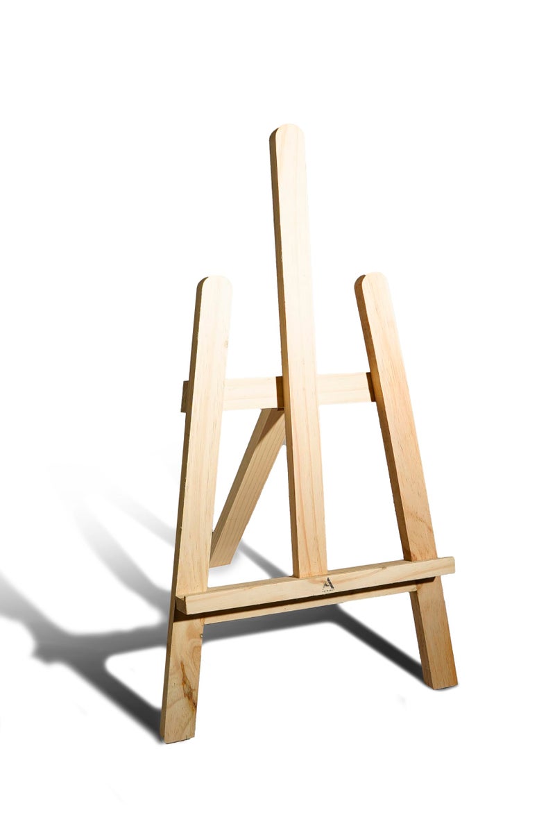 ArtRight Easel 2 feet (24 inch) A Frame Wooden Stand for Canvas - Pine Wood Display Stand for Artists, Painting, Holding Pictures, Display and Advertisements - Image 1