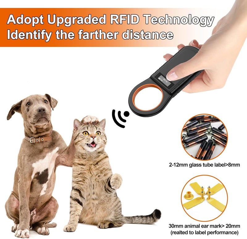 Bluetooth Pet Microchip Reader, Wireless RFID Animal Chip ID Reader Scanner, Animal Microchip Scanner, Animal Tag Reader EMID FDX-B(ISO11784/11785) 134.2KHz/125KHz - Image 3