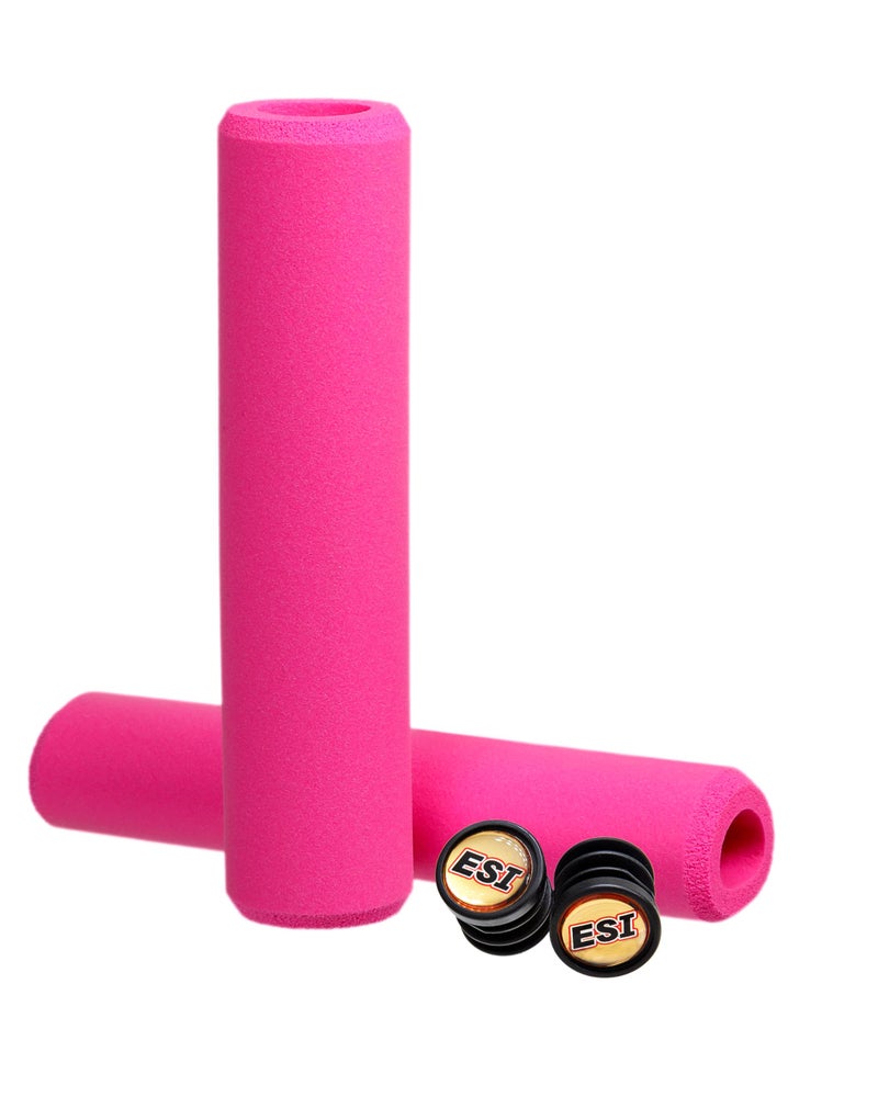 ESI Grips Extra Chunky - Silicone MTB Grips - Ultimate Comfort and Control for Mountain Bike and E-Bike Riders, Durable Silicone Bicycle Handlebar Grips for a Smooth Ride (Pink) - Image 5