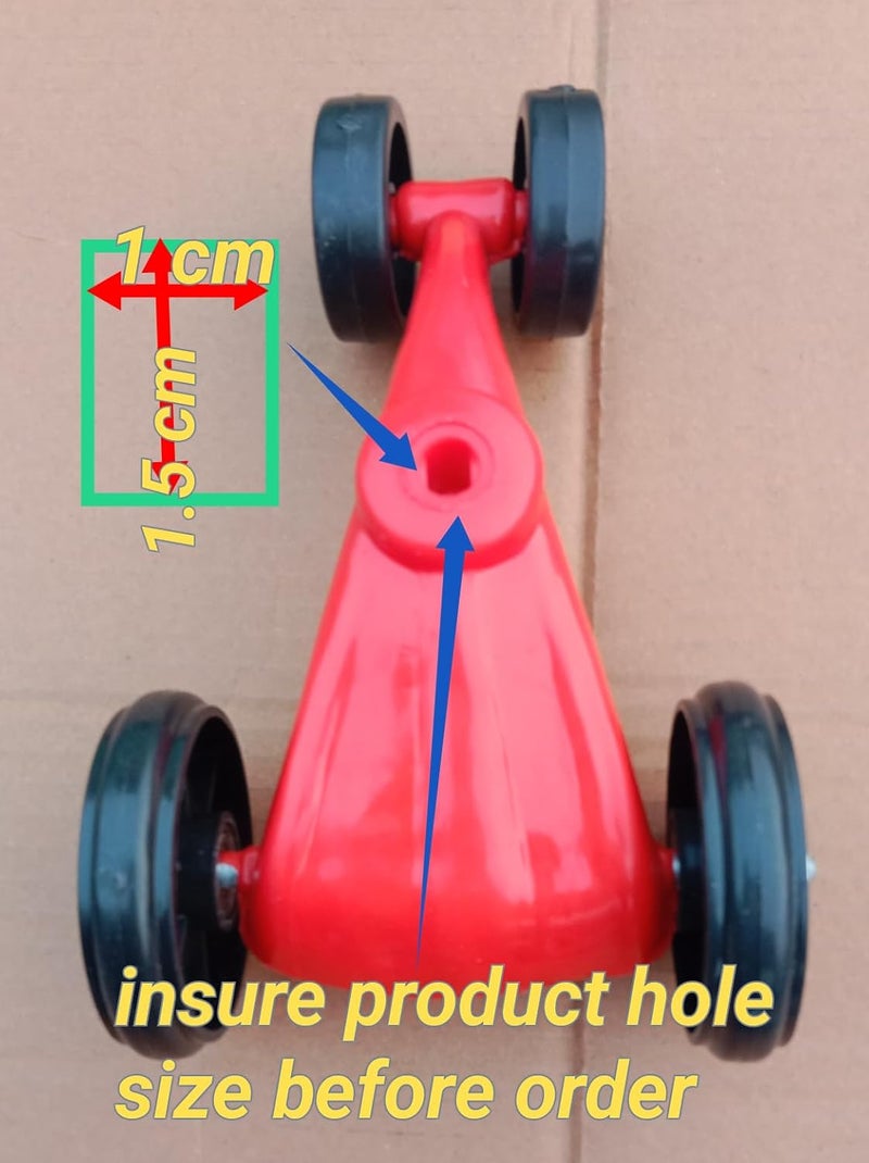 Neemo إكسسوارات عجلة السيارة الأمامية للسحر للأطفال، أحمر - Image 3