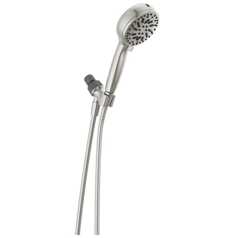 Delta Faucet ProClean Brushed Nickel Shower Head with Handheld, Showerhead with High Pressure Spray, Handheld Shower Head, 6 Spray Settings, SpotShield Brushed Nickel 75740SN - Image 1