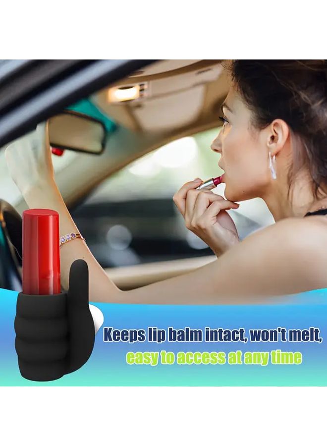 2pcs White Silicone Car Desk Organizer Tray For Lipstick Pens Cables - Image 3