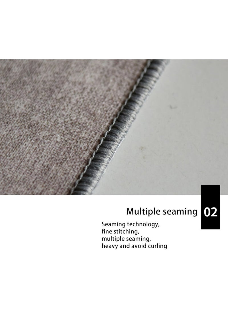 Loquat - Printed Floor Carpet Polypropylene Grey/Beige/Brown 200x140cm - Image 1