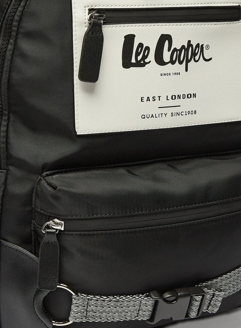 لي كوبر Logo Print Backpack with Adjustable Straps