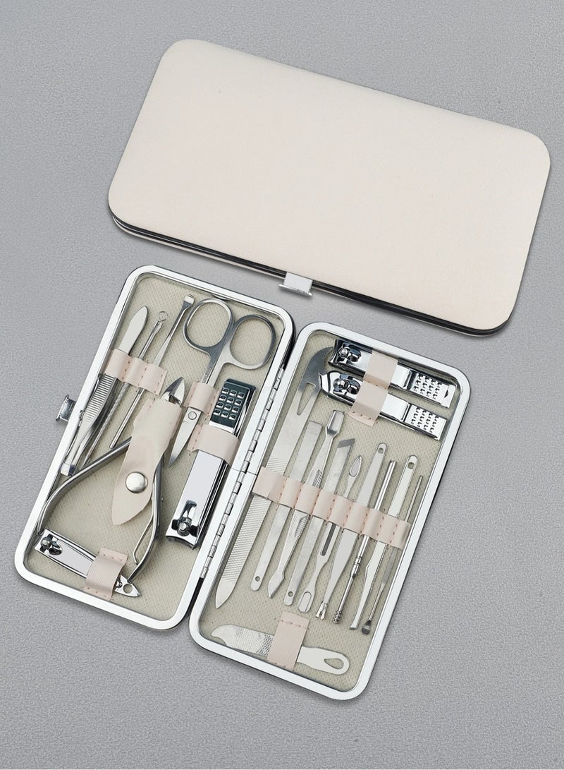 Shein Professional Manicure & Pedicure Set – Complete 19 Pcs Nail Care Kit ( Color May Vary ) - Image 2