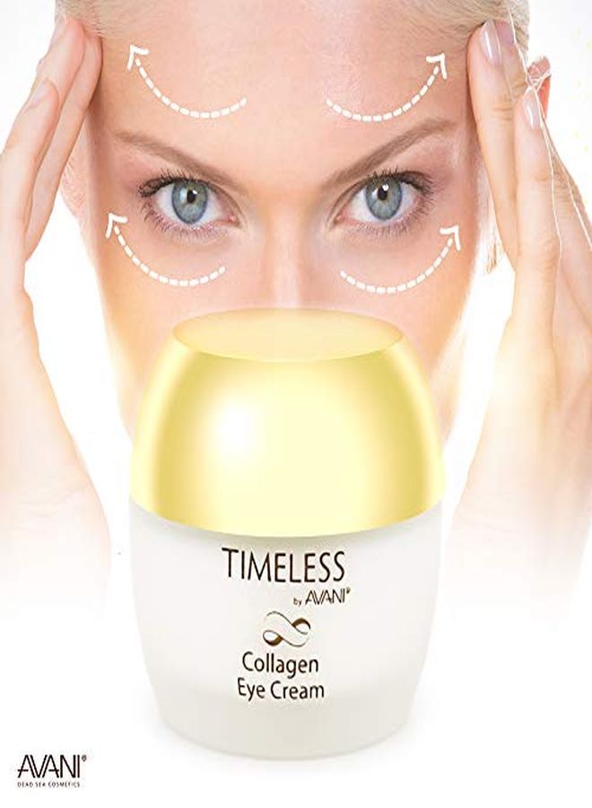 Timeless By Avani Collagen Eye Cream | Enriched With Natural Plant Extracts, Vitamin E, & Collagen | Reduces Appearance Of Fine Lines, Wrinkles, & Puffiness 1.7 Fl. Oz.
