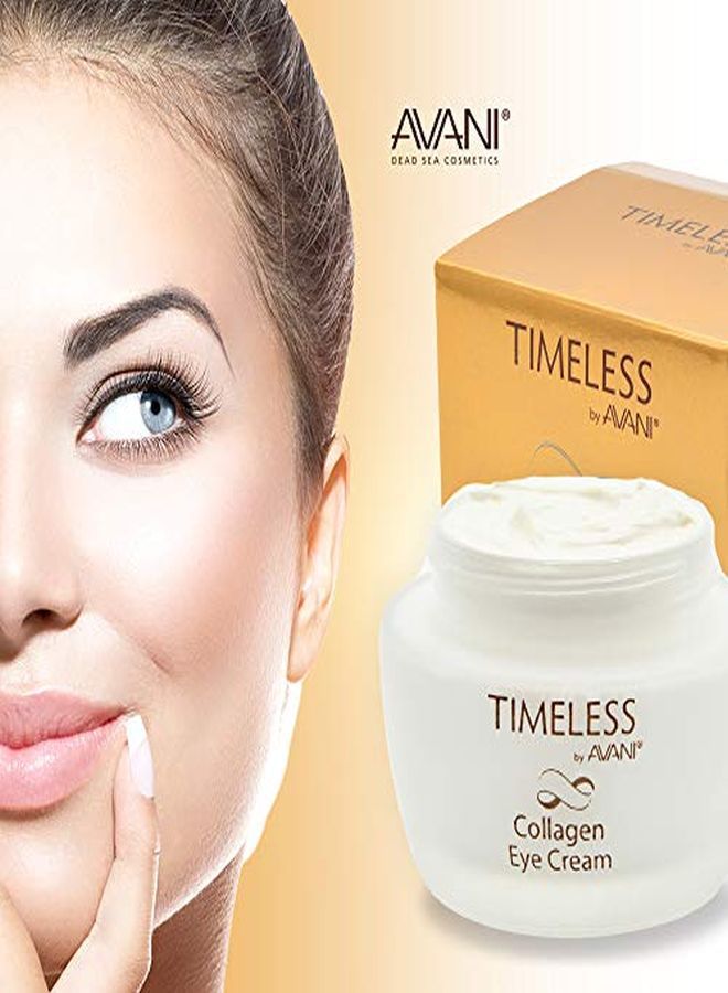 Timeless By Avani Collagen Eye Cream | Enriched With Natural Plant Extracts, Vitamin E, & Collagen | Reduces Appearance Of Fine Lines, Wrinkles, & Puffiness 1.7 Fl. Oz.