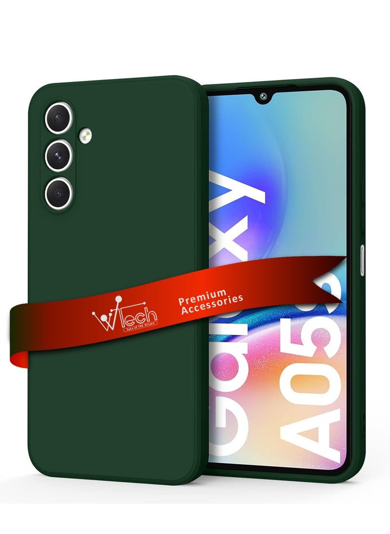 Wtech - Soft Liquid Silicone Case Cover For Samsung Galaxy A05s 4G 2023 Dark Green - Image 1
