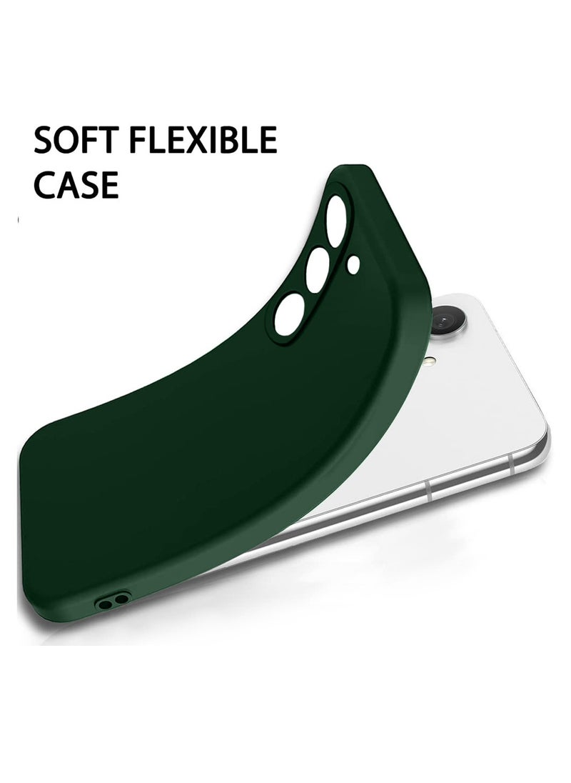 Wtech - Soft Liquid Silicone Case Cover For Samsung Galaxy A05s 4G 2023 Dark Green - Image 1