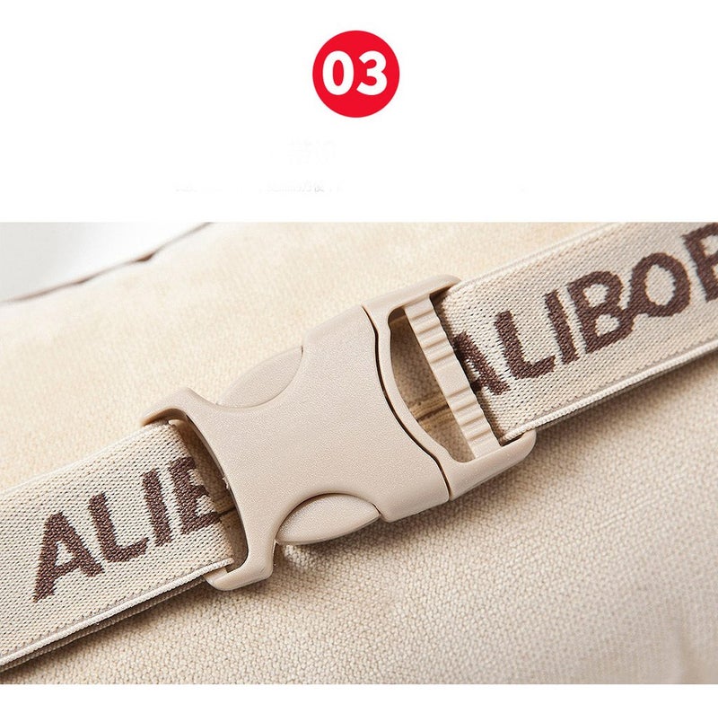 ALIBO Chairs Recliner Neck Rest Back Pillow Pain Relief Supports Car Airplane Travel Curve Pillow with Adjustable Elastic Strap Head Protector Pillow Beige 1 Piece,Firm One - Image 5