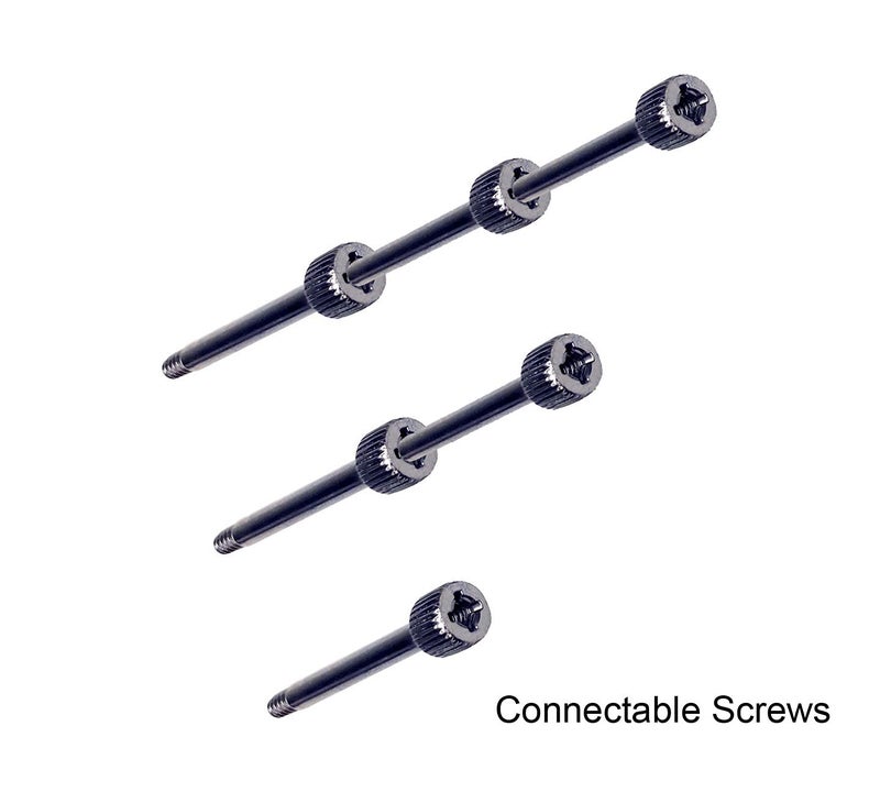 Apevia CS-L63231-24 Screw Set T6#32 * 31 for Radiator CPU Liquid Cooler (Connectable Screws), 24-Pack - Image 2