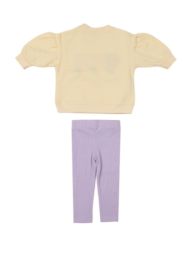 AIKO - Kids Multicolor Top and Leggings Two Piece Set 3-4Years - Image 4