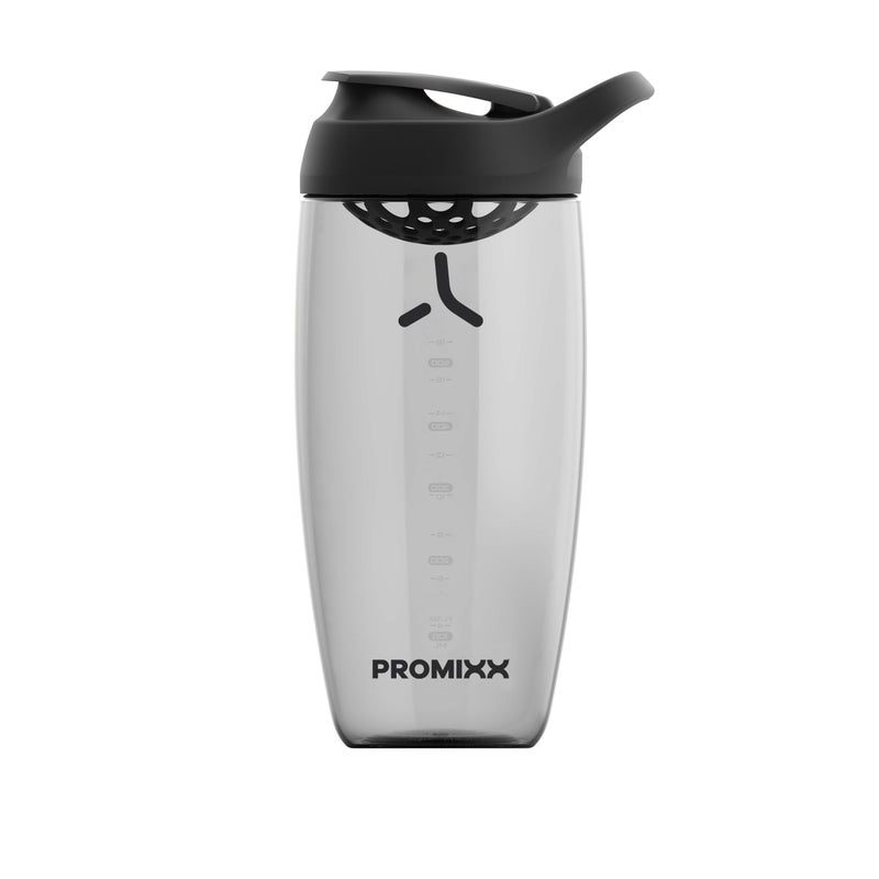 Promixx Pursuit Protein Shaker Bottle 24 oz Silent NoBall Mixer LeakProof Lid BPABPS PhthalateFree ECOZEN EasyClean Shaker Cup for Protein Shakes Pre PostWorkout Smoothies