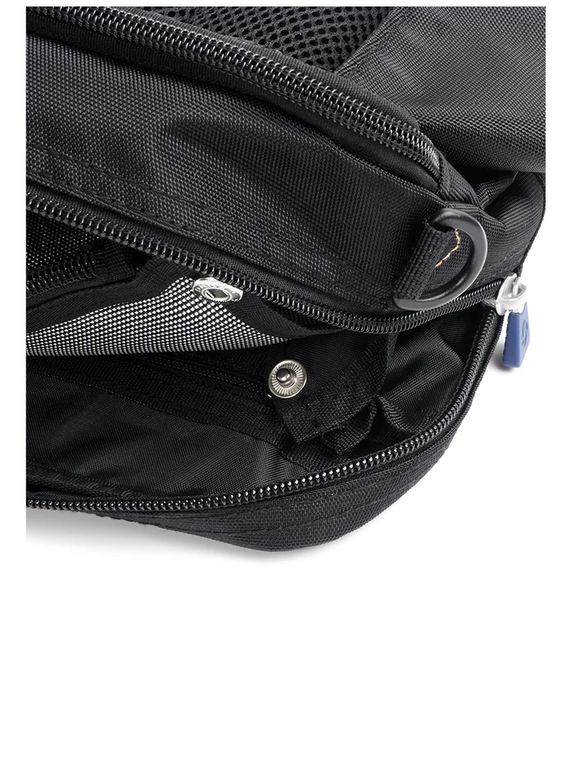 Samsonite  Shoulder / Waist Bag RFID Protection 100% Polyester, Black|RFID Protection|RPET|Adjustable Strap  | Best Price UAE