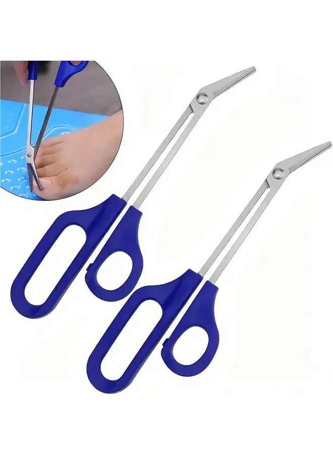 كماشة القرع كبيرة الحجم سهلة القبض مقبض طويل قلامة أظافر من الفولاذ المقاوم للصدأ لعناية أظافر المسنين - Image 3