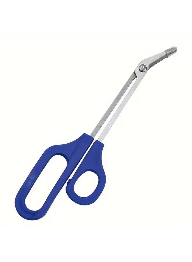 كماشة القرع كبيرة الحجم سهلة القبض مقبض طويل قلامة أظافر من الفولاذ المقاوم للصدأ لعناية أظافر المسنين - Image 4