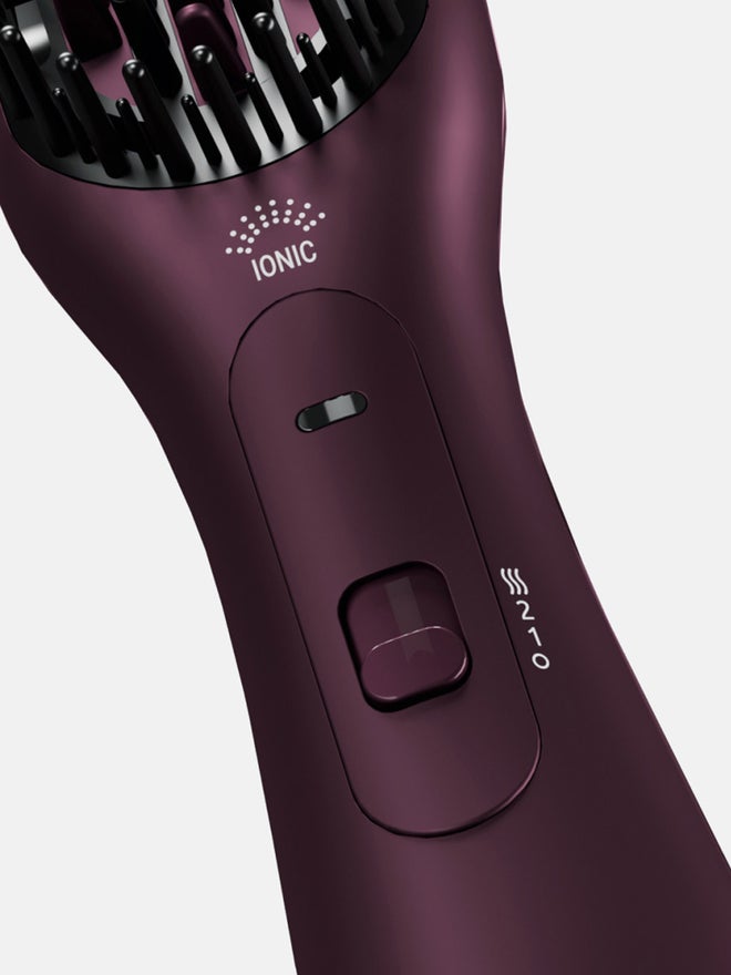 United فرشاة شعر مستقيم 3 في 1 من يونايتد، 3 إعدادات حرارة، فرشاة مضادة للحروق - Image 2