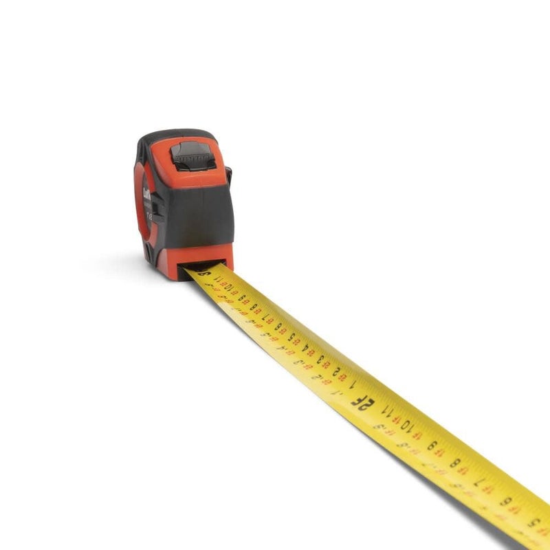 Lufkin Crescent Lufkin 1" x 25' P1000 Series Hi-VizÂ® Orange Engineer's Yellow Clad A4 Blade Power Return Tape Measure - PHV1425DN - Image 4