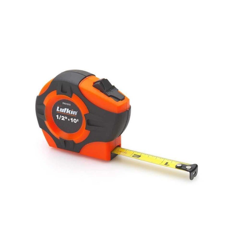 Lufkin Crescent Lufkin 1" x 25' P1000 Series Hi-VizÂ® Orange Engineer's Yellow Clad A4 Blade Power Return Tape Measure - PHV1425DN - Image 1