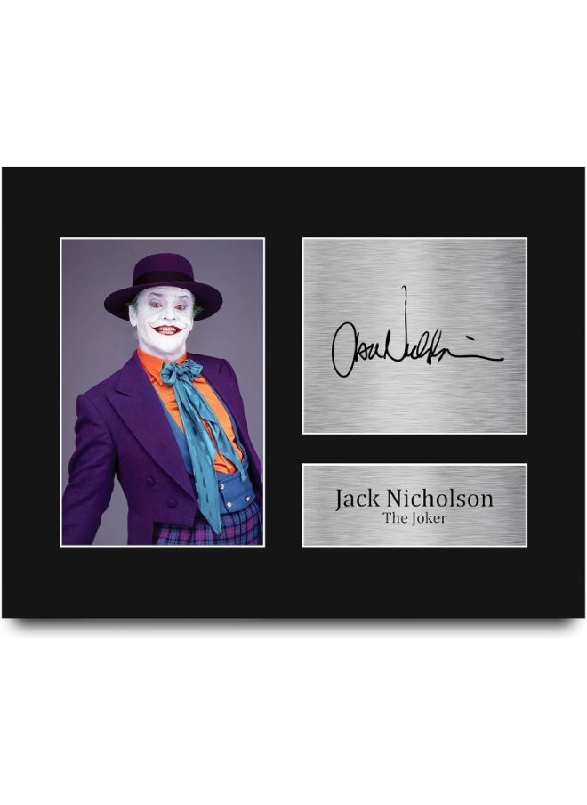 HWC Trading HWC Trading Jack Nicholson Gifts Signed Printed Autograph The Joker Batman Print Photo Picture Display  - Image 1