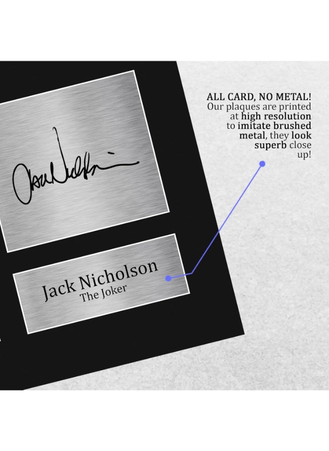 HWC Trading HWC Trading Jack Nicholson Gifts Signed Printed Autograph The Joker Batman Print Photo Picture Display  - Image 5