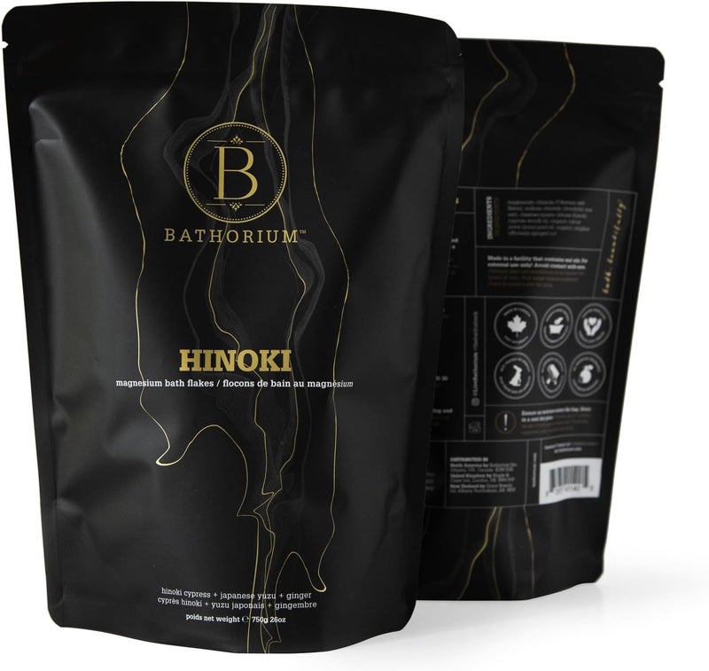 Bathorium Hinoki Mineral Magnesium Chloride Bath Flake Relaxing Bath Soak with Japanese Hinoki Detoxifying pH Balanced for Women Good for Sensitive Skin 26 oz - Image 3