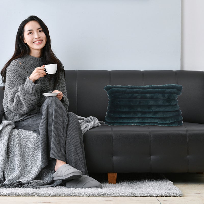 🏠 غطاء وسادة زخرفي داخلي أخضر مستطيل 30 30 سم - Image 2