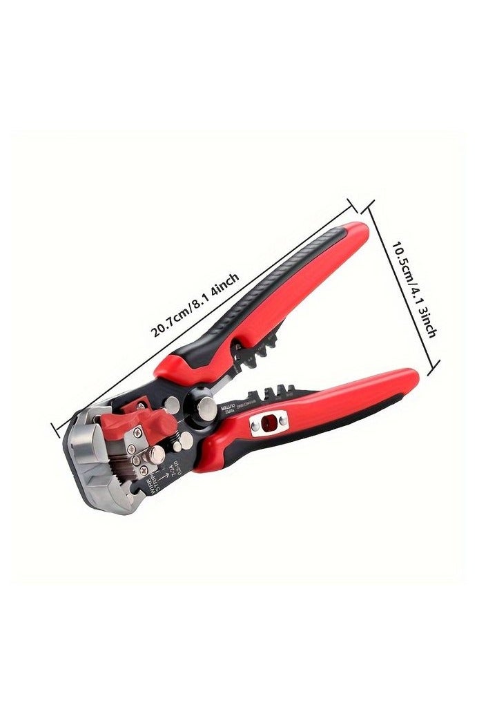 1-Pack Electrician Special Automatic Wire Stripper, Multi-Function Wire Stripping Range 24-10AWG/0.2-6㎜² Wire Stripper Cable Pliers, Electrician Cutting Wire/Winding Wire Cutting Wire Crimping for Electrician Repair Line, Home Improvement Construction Cable Stripper Cable Cutter Stripping Tool - Image 3