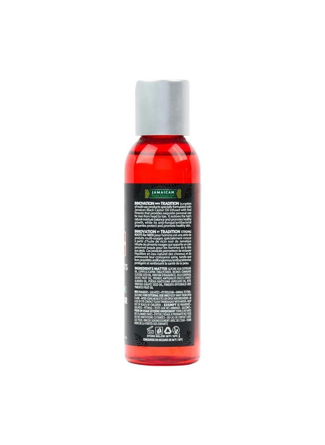Tropic Isle Living - Strong Roots Men Beard + Hair Oil For Grooming Moisturizing Conditioner Softens And Promotes Beard Growth Itch Relief Natural Jamaican Black Castor Oil Infused With Red Pimento - Image 1