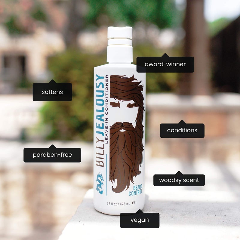 Billy Jealousy Beard Control Leave In Beard Conditioner for Men with Aloe Leaf Juice and Jojoba Seed Oil, Softens Hair and Skin, Light Hold with Matte Finish, 16 Fl Oz - Image 5