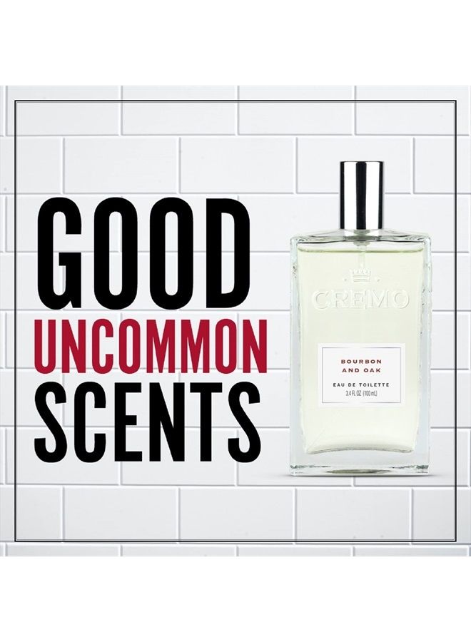 cremo Bourbon & Oak Cologne Spray, A Sophisticated Blend of Distiller's Spice, Fine Bourbon and White Oak, 3.4 Fl Oz - Image 2