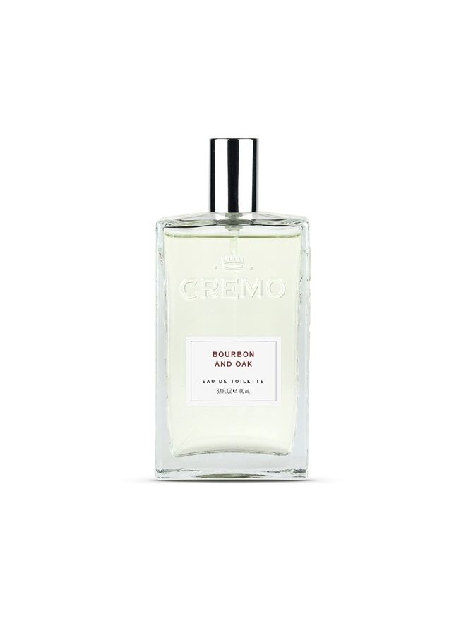cremo Bourbon & Oak Cologne Spray, A Sophisticated Blend of Distiller's Spice, Fine Bourbon and White Oak, 3.4 Fl Oz - Image 1