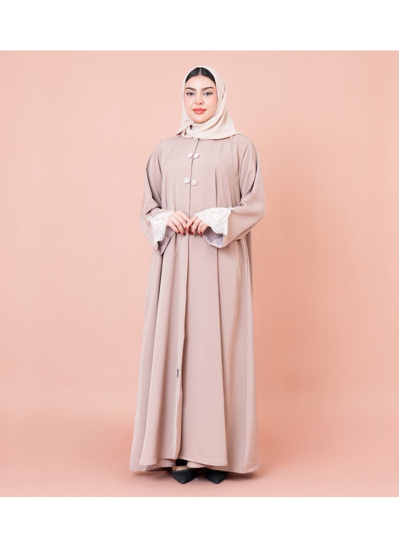 IKKXA Formal Lace Details Abaya  - Image 5