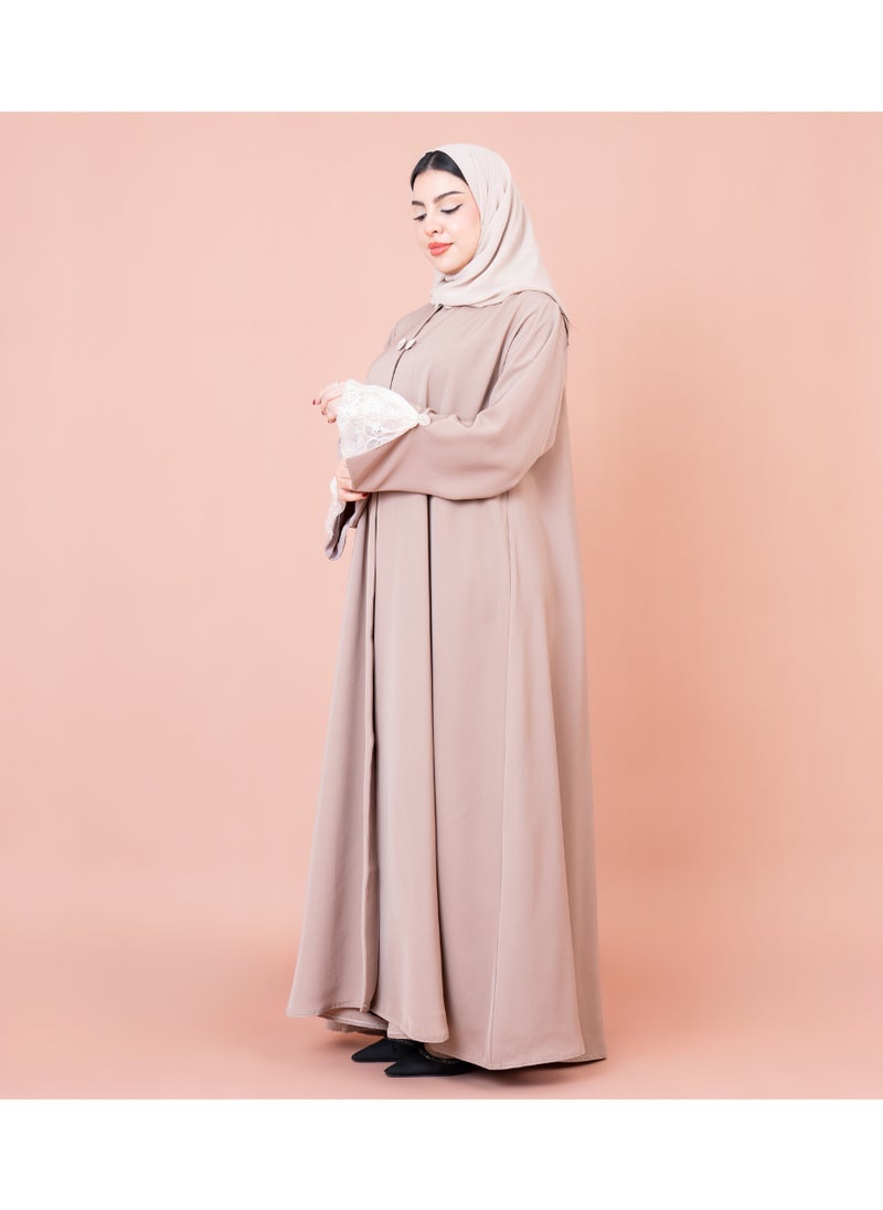 IKKXA Formal Lace Details Abaya  - Image 3