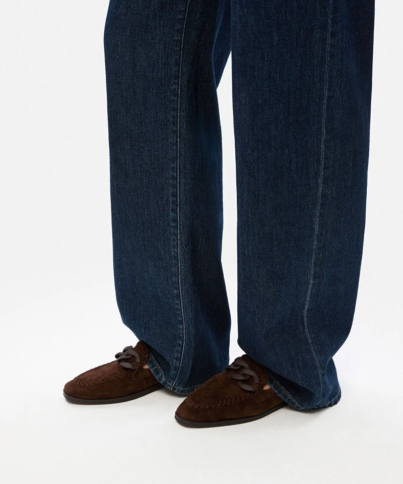 ابيكول Suede Leather Loafers