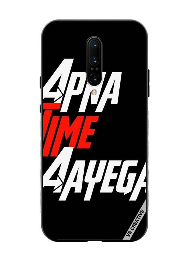 VR CREATIVE Protective Case Cover For OnePlus 7 Pro Apna Time Ayega Design Multicolour - Image 1