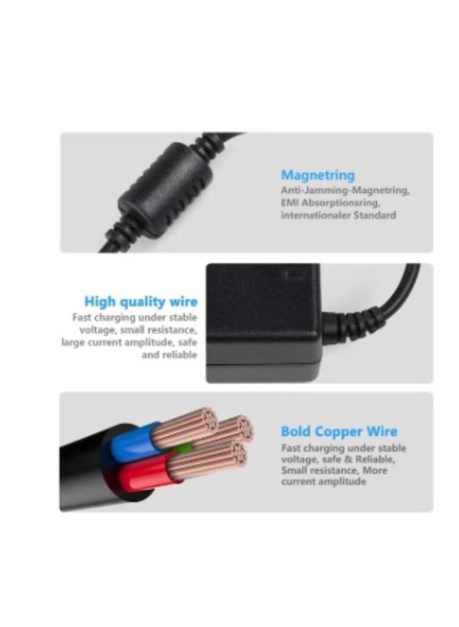 Terabyte 65W 19V/3.42A Acer Laptop Charger Yellow Connector and Black Power Cord Tips (5.5x1.7mm) - Image 4