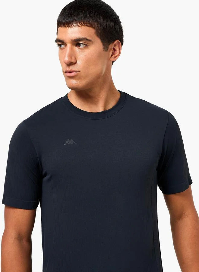 Kappa BLACK Kappa Men Seamless Soft Touch Ribbed T shirt for Men | Best Price UAE