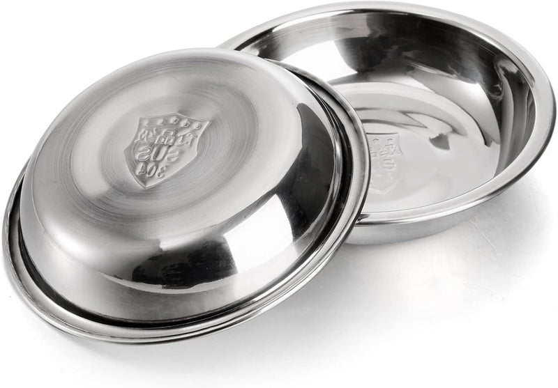 Fasmov 12 Pack 375 inches 188 Stainless Steel Sauce Bowl Round Seasoning Dishes Sushi Dipping Saucers Bowl Mini Appetizer Plates Saucers Dishes Sushi Dipping Bowel Silver - Image 3