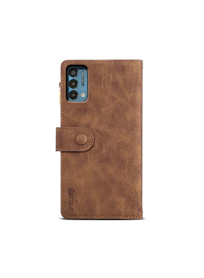 S-TOP Case For OnePlus Nord N200 5G Retro Frosted Horizontal Flip Leather Case with Holder & Card Slot & Wallet & Zipper Pocket & Lanyard - Image 3