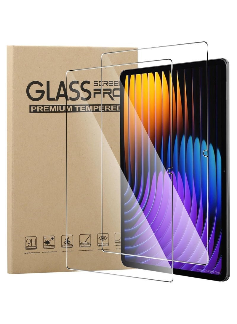 TIGER [2 Pack] Screen Protector for Xiaomi Pad 7/Xiaomi Pad 7 Pro Tempered Glass,Ultra Resistant,Anti Fingerprints,HD Clear,No Bubbles,9H Hardness Protector Film Tempered Glass Film,Transparent - Image 1