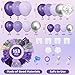 Amandir 153pcs Purple Balloon Garland Arch Kit Different Sizes 18 12 10 5 inch Lavender Latex Metallic Confetti Silver Balloons for Girls Women Wedding Birthday Baby Shower Party Decorations Supplies - Image 4