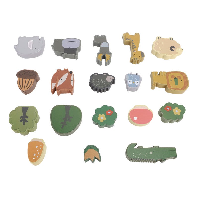 Kids Animal Balance Blocks: Basswood Material With Rounded Edges - Coordination Improve Toy for Early Education Parent Child Interaction - Image 4