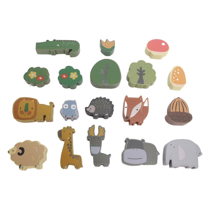 Kids Animal Balance Blocks: Basswood Material With Rounded Edges - Coordination Improve Toy for Early Education Parent Child Interaction - Image 3